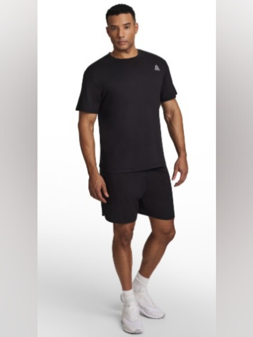 Reebok NWTMen's Black Heather Legacy Core Short Sleeve Athletic Tee Men's XL